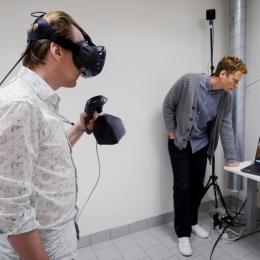 VR-rummet, luktlabbet, Psykologiska institutionen. Foto: Jens Olof Lasthein.
